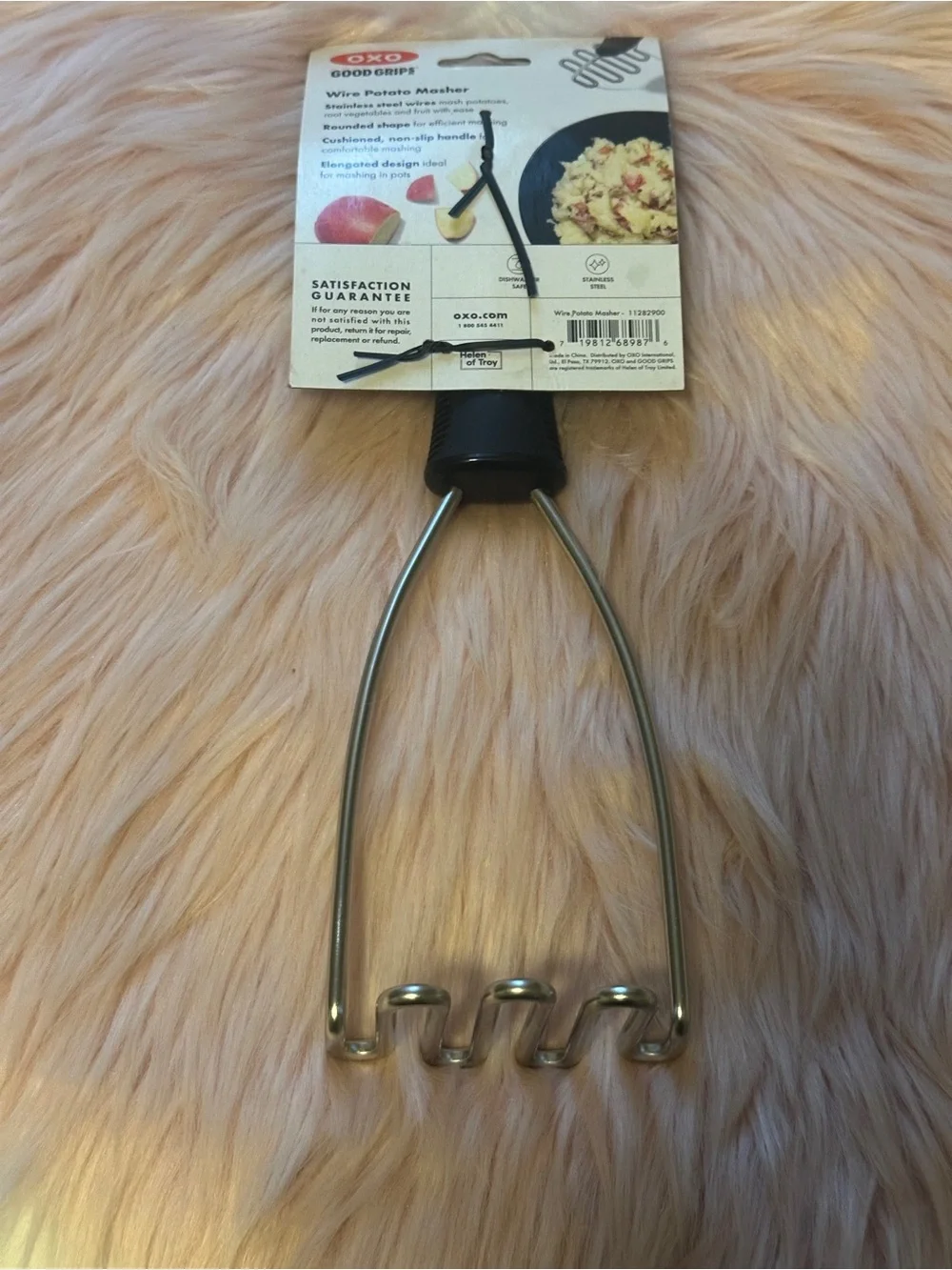 Oxo Black and Silver Wire Potato Masher